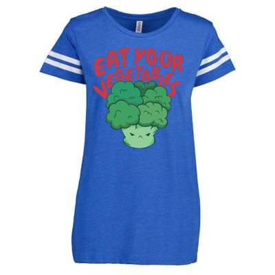 Eat Your Vegetables Enza Ladies Jersey Football T-Shirt