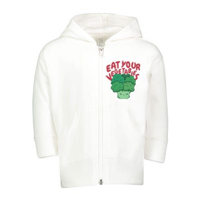 Eat Your Vegetables Toddler Zip Fleece Hoodie