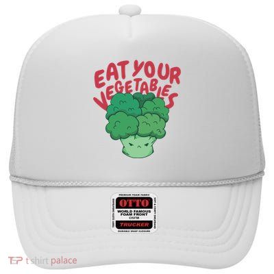 Eat Your Vegetables High Crown Mesh Back Trucker Hat