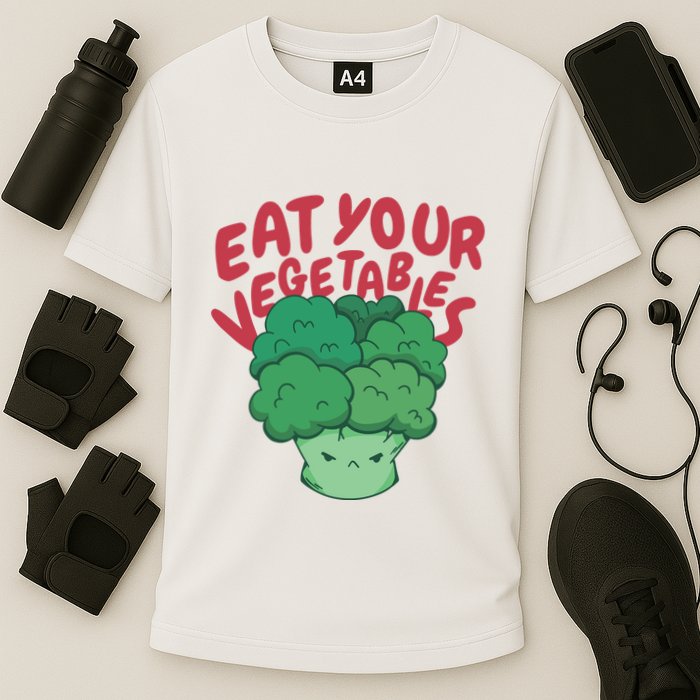 Eat Your Vegetables Cooling Performance Crew T-Shirt