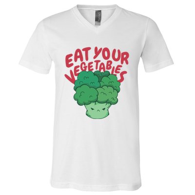Eat Your Vegetables V-Neck T-Shirt