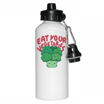 Eat Your Vegetables Aluminum Water Bottle