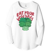 Eat Your Vegetables Women's Perfect Tri Tunic Long Sleeve Shirt