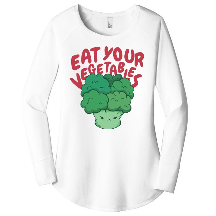 Eat Your Vegetables Women's Perfect Tri Tunic Long Sleeve Shirt