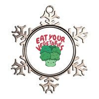 Eat Your Vegetables Metallic Star Ornament