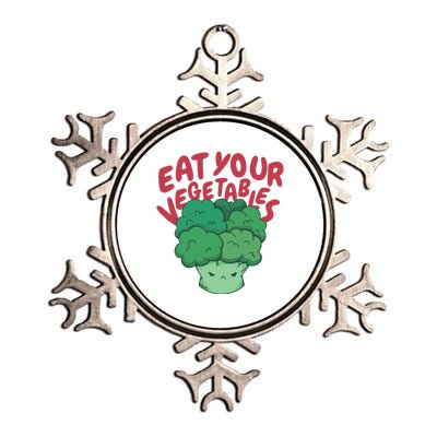 Eat Your Vegetables Metallic Star Ornament