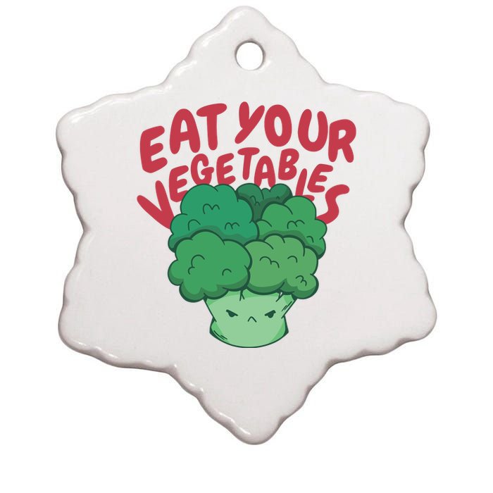 Eat Your Vegetables Ceramic Star Ornament