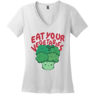 Eat Your Vegetables Women's V-Neck T-Shirt