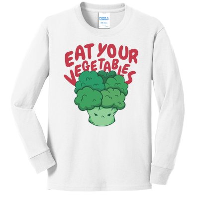 Eat Your Vegetables Kids Long Sleeve Shirt