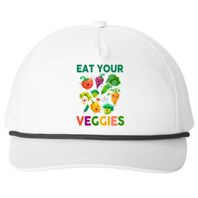 Eat Your Veggies Snapback Five-Panel Rope Hat