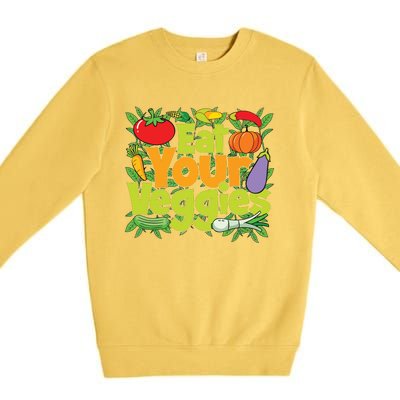 Eat Your Veggies Premium Crewneck Sweatshirt