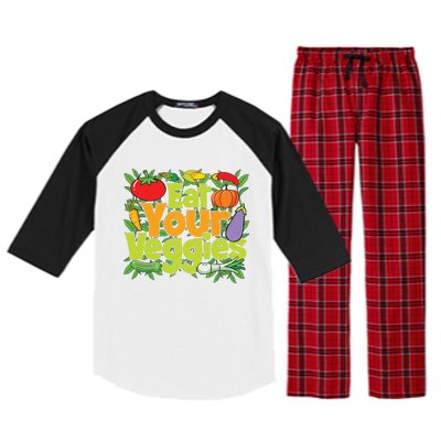 Eat Your Veggies Raglan Sleeve Pajama Set