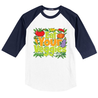 Eat Your Veggies Baseball Sleeve Shirt