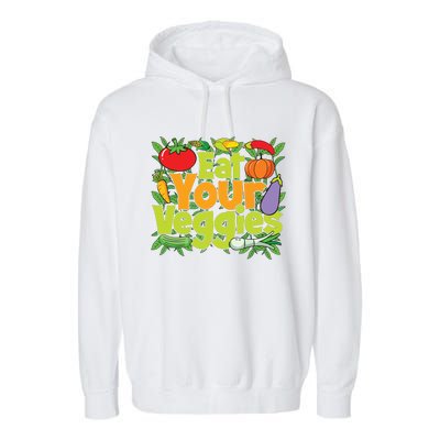 Eat Your Veggies Garment-Dyed Fleece Hoodie