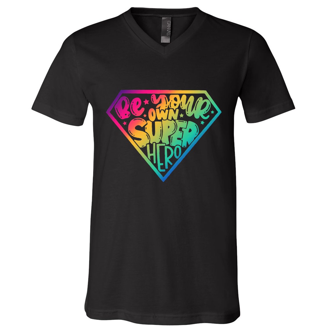 Empower Yourself with Motivational Superhero Quotes V-Neck T-Shirt
