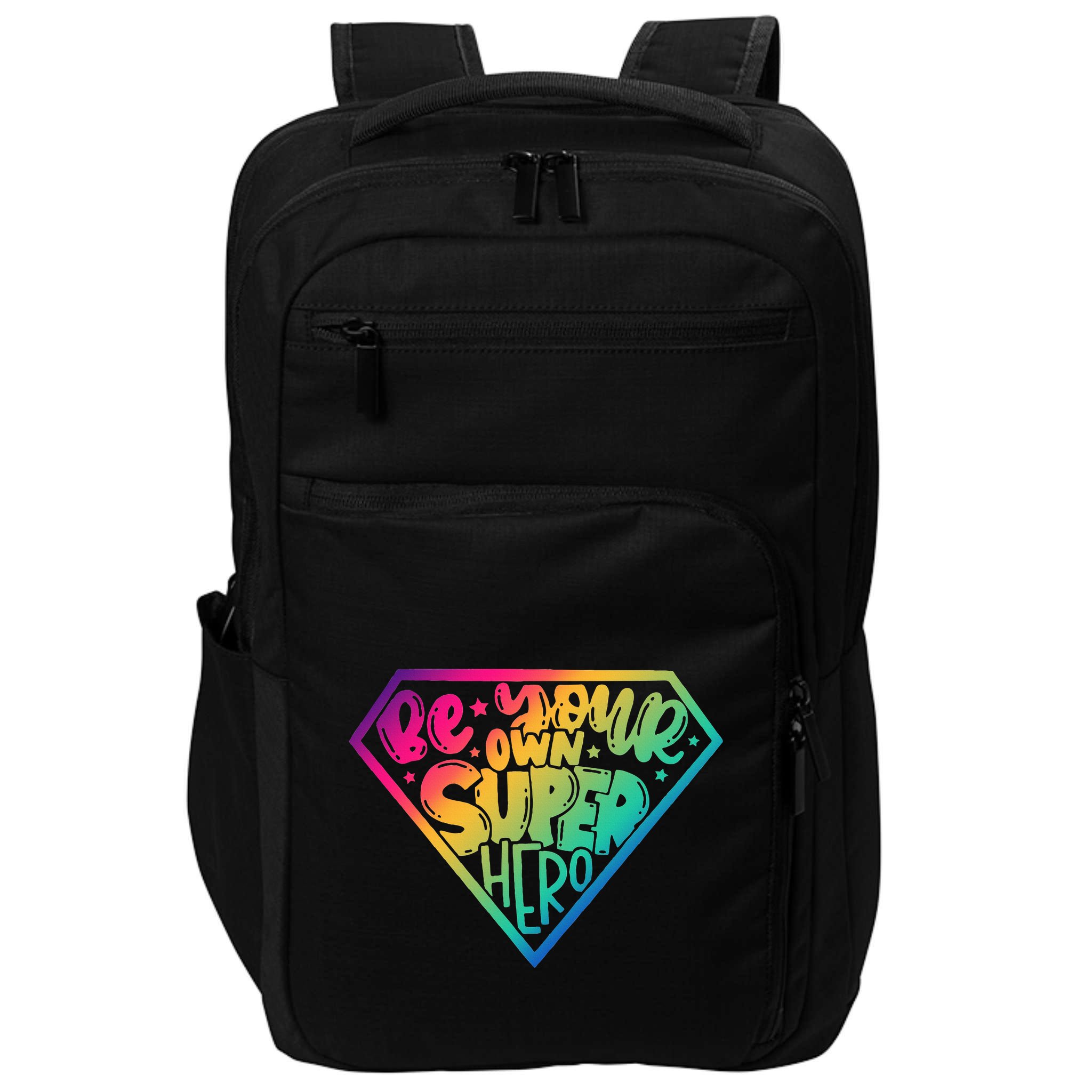 Empower Yourself with Motivational Superhero Quotes Impact Tech Backpack