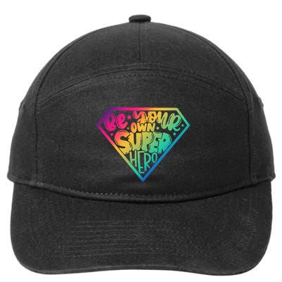 Empower Yourself with Motivational Superhero Quotes 7-Panel Snapback Hat