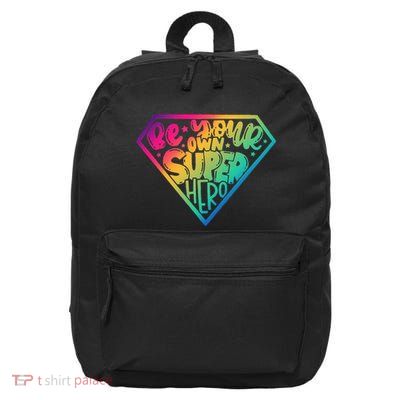 Empower Yourself with Motivational Superhero Quotes 16 in Basic Backpack
