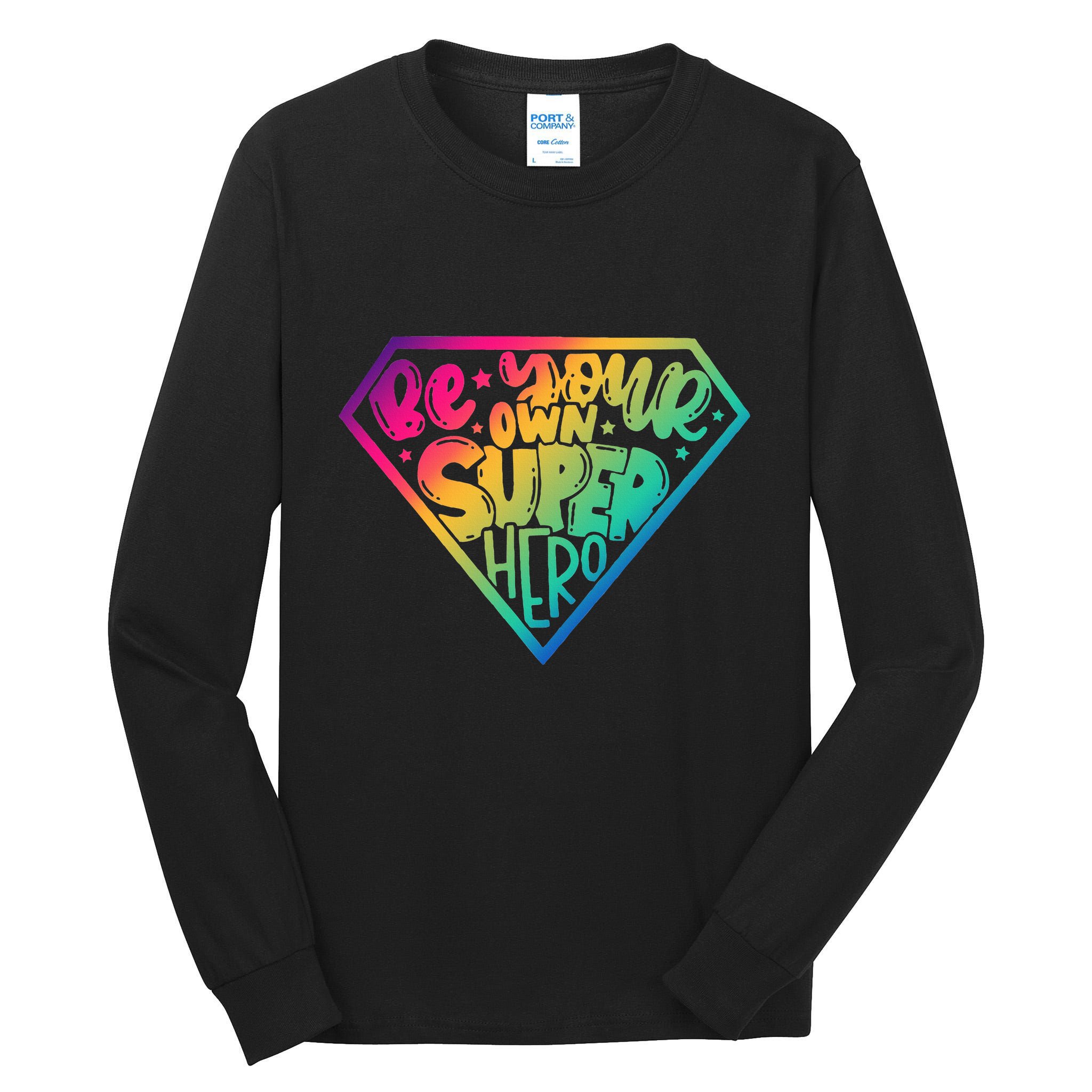 Empower Yourself with Motivational Superhero Quotes Tall Long Sleeve T-Shirt