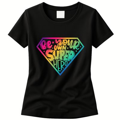 Empower Yourself with Motivational Superhero Quotes Womens T-Shirt