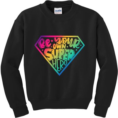 Empower Yourself with Motivational Superhero Quotes Kids Sweatshirt