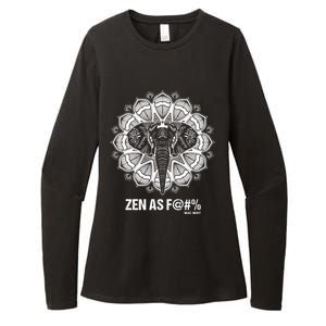 Elephant Zen As F@#% Gift Zen Af Yoga Meditation Gift Womens CVC Long Sleeve Shirt