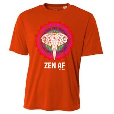 Elephant Zen Af Meaningful Gift Zen Meditation Buddhist Yoga Cute Gift Cooling Performance Crew T-Shirt