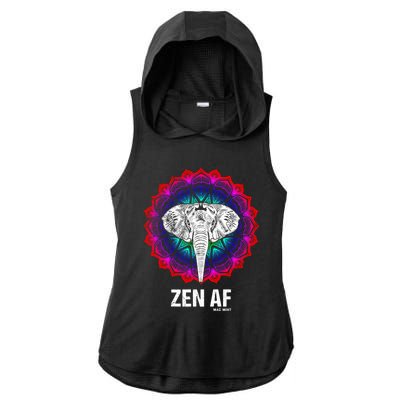 Elephant Zen Af Meaningful Gift Zen Meditation Buddhist Yoga Cute Gift Ladies PosiCharge Tri-Blend Wicking Draft Hoodie Tank