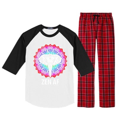 Elephant Zen Af Meaningful Gift Zen Meditation Buddhist Yoga Cute Gift Raglan Sleeve Pajama Set