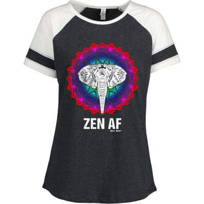 Elephant Zen Af Meaningful Gift Zen Meditation Buddhist Yoga Cute Gift Enza Ladies Jersey Colorblock Tee