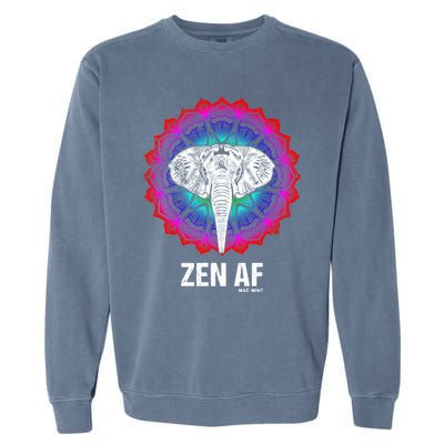 Elephant Zen Af Meaningful Gift Zen Meditation Buddhist Yoga Cute Gift Garment-Dyed Sweatshirt