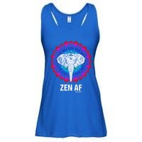 Elephant Zen Af Meaningful Gift Zen Meditation Buddhist Yoga Cute Gift Ladies Essential Flowy Tank