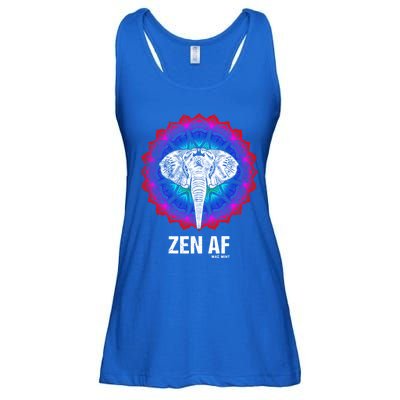 Elephant Zen Af Meaningful Gift Zen Meditation Buddhist Yoga Cute Gift Ladies Essential Flowy Tank