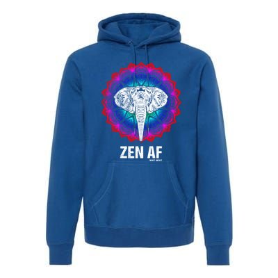 Elephant Zen Af Meaningful Gift Zen Meditation Buddhist Yoga Cute Gift Premium Hoodie