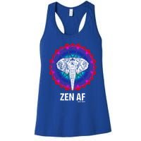 Elephant Zen Af Meaningful Gift Zen Meditation Buddhist Yoga Cute Gift Women's Racerback Tank