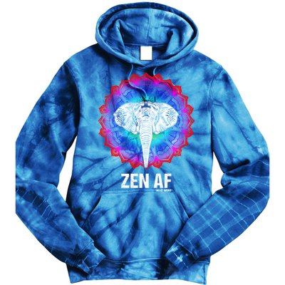 Elephant Zen Af Meaningful Gift Zen Meditation Buddhist Yoga Cute Gift Tie Dye Hoodie