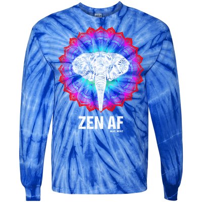 Elephant Zen Af Meaningful Gift Zen Meditation Buddhist Yoga Cute Gift Tie-Dye Long Sleeve Shirt