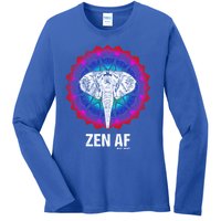 Elephant Zen Af Meaningful Gift Zen Meditation Buddhist Yoga Cute Gift Ladies Long Sleeve Shirt