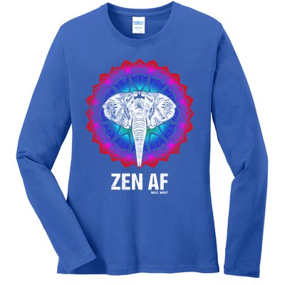 Elephant Zen Af Meaningful Gift Zen Meditation Buddhist Yoga Cute Gift Ladies Long Sleeve Shirt