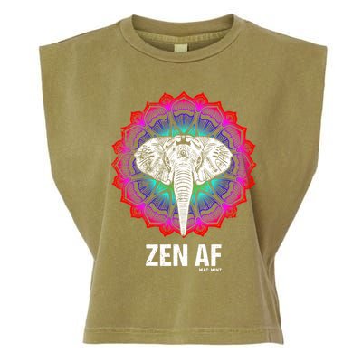 Elephant Zen Af Meaningful Gift Zen Meditation Buddhist Yoga Cute Gift Garment-Dyed Women's Muscle Tee