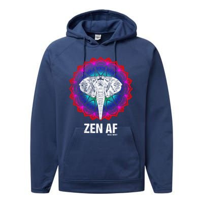 Elephant Zen Af Meaningful Gift Zen Meditation Buddhist Yoga Cute Gift Performance Fleece Hoodie