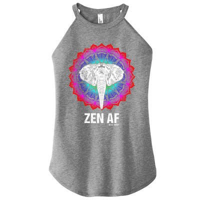 Elephant Zen Af Meaningful Gift Zen Meditation Buddhist Yoga Cute Gift Women's Perfect Tri Rocker Tank