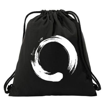 Enso Zen Circle Symbol Buddhism Buddha Meditation Yoga Drawstring Bag