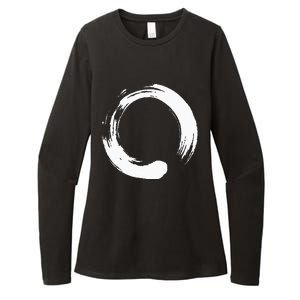 Enso Zen Circle Symbol Buddhism Buddha Meditation Yoga Womens CVC Long Sleeve Shirt