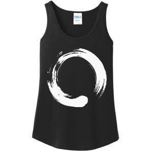 Enso Zen Circle Symbol Buddhism Buddha Meditation Yoga Ladies Essential Tank