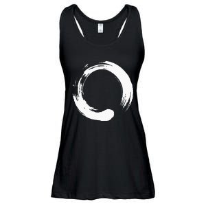 Enso Zen Circle Symbol Buddhism Buddha Meditation Yoga Ladies Essential Flowy Tank