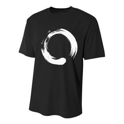 Enso Zen Circle Symbol Buddhism Buddha Meditation Yoga Youth Performance Sprint T-Shirt