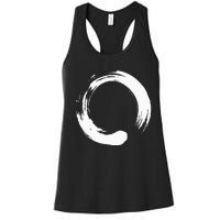 Enso Zen Circle Symbol Buddhism Buddha Meditation Yoga Women's Racerback Tank