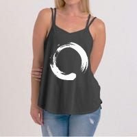 Enso Zen Circle Symbol Buddhism Buddha Meditation Yoga Women's Strappy Tank