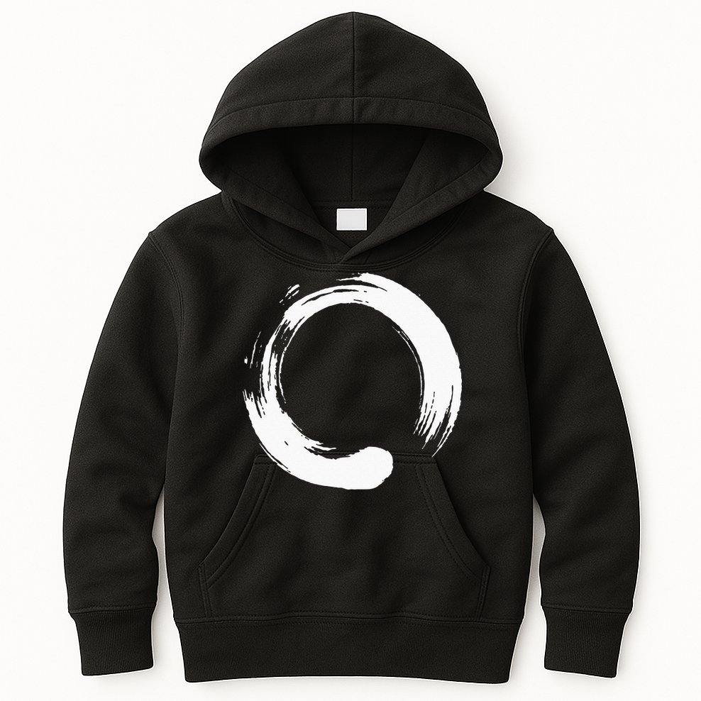 Enso Zen Circle Symbol Buddhism Buddha Meditation Yoga Kids Hoodie